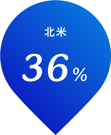 北米 39%