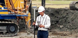 RTK-GNSS One Man Surveying System Boosts Pile Driving Speed 50%!