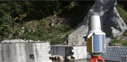 Laser Scanning for sediment control dam construction (GLS-1000)