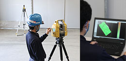 Highly accurate 3D laser-scanner system verifies floor flatness