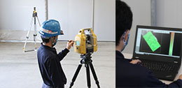 Highly accurate 3D laser-scanner system verifies floor flatness