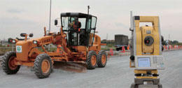 Machine control for medium or small scale road constructions (LPS-900)